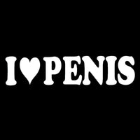 I LOVE PENIS sticker