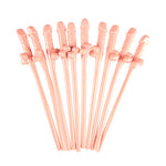 10pcs. Dick Straws