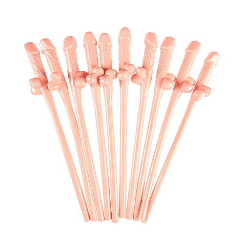 10pcs. Dick Straws